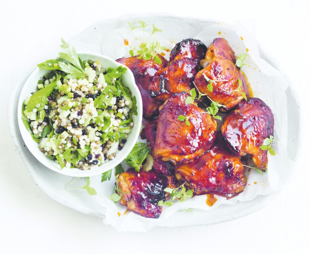 Pomegranate-Glazed Chicken With Lentil Herb Salad | Harvey Norman Australia