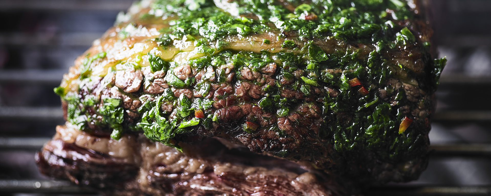 Whole Grilled Flank Steak With Wild Garlic Chimichurri Harvey Norman 