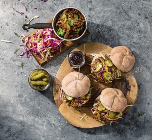 Campfire Pulled Beef Burgers With Pineapple Slaw | Harvey Norman