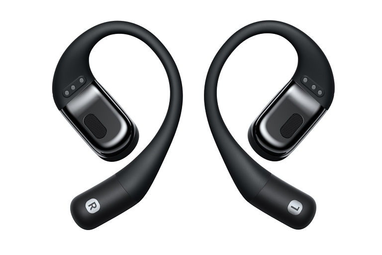 Shokz OpenFit Open Ear True Wireless Earbuds Black Harvey Norman