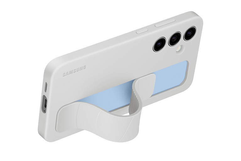 Samsung Galaxy S24 FE Standing Grip Case Grey Harvey Norman