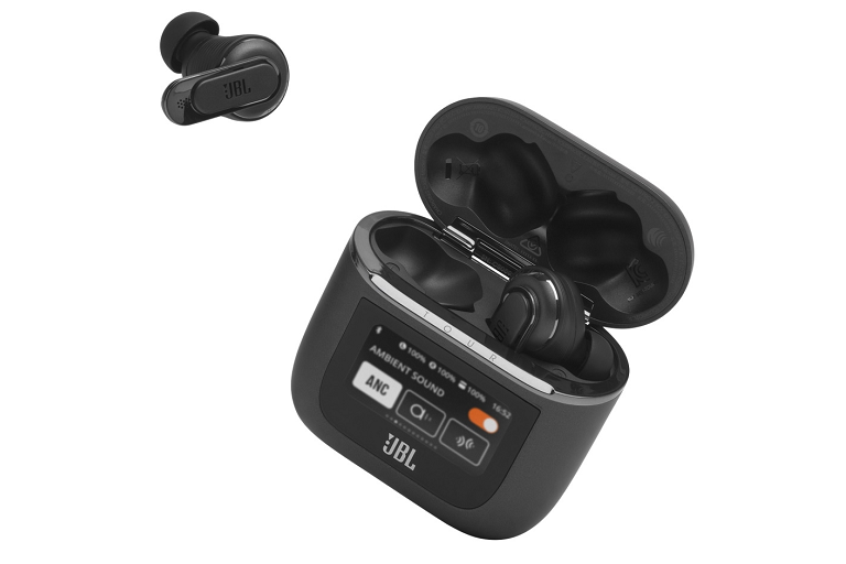 JBL Tour Pro 2 True Wireless Noise Cancelling Earbuds Black Harvey Norman