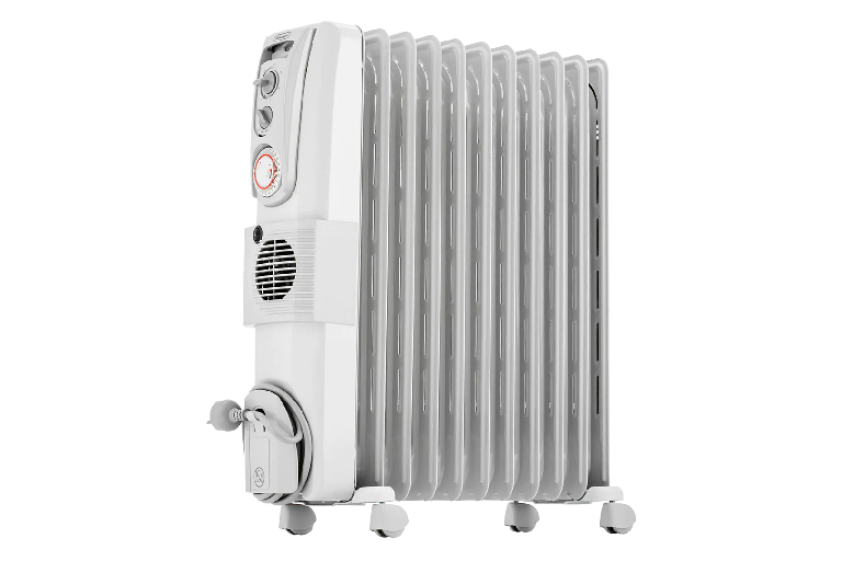 De Longhi 2400W Oil Column Heater With Fan Harvey Norman