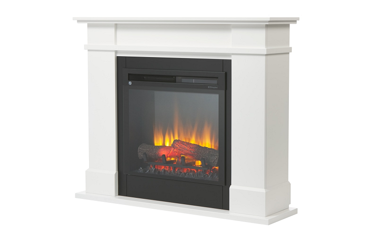 Dimplex 1.5kW Rail Electric Fireplace White Harvey Norman