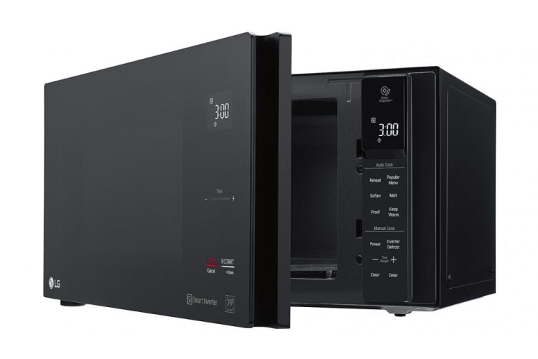 LG NeoChef Smart Inverter 25L Microwave Oven Black Harvey Norman