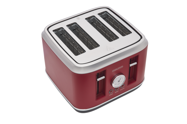 MR44732 - Morphy Richards 44732 tostapane 4 fetta/e 1800 W Metallico, Rosso  - Tostapane - Cottura cibi a Roma - Radionovelli