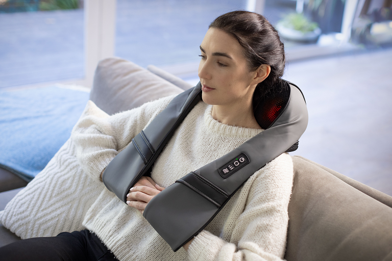 Brookstone Shiatsu Neck and Back Massager with Heat & Automated