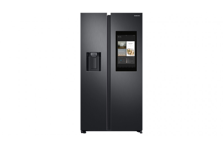 Samsung 616L Family Hub™ Side By Side Refrigerator - Black Layered ...
