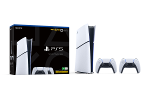 Sony PlayStation 5 Digital Edition Slim Console with White DualSense ...