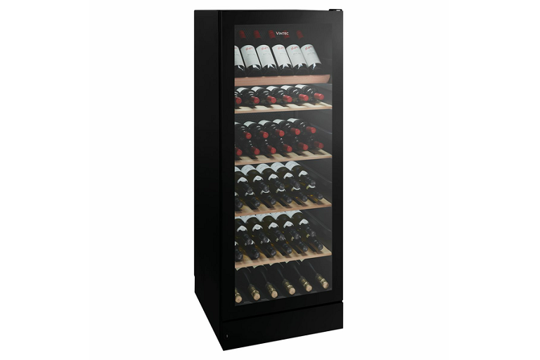 Vintec 148 Bottle Wine Storage Cabinet Black Harvey Norman