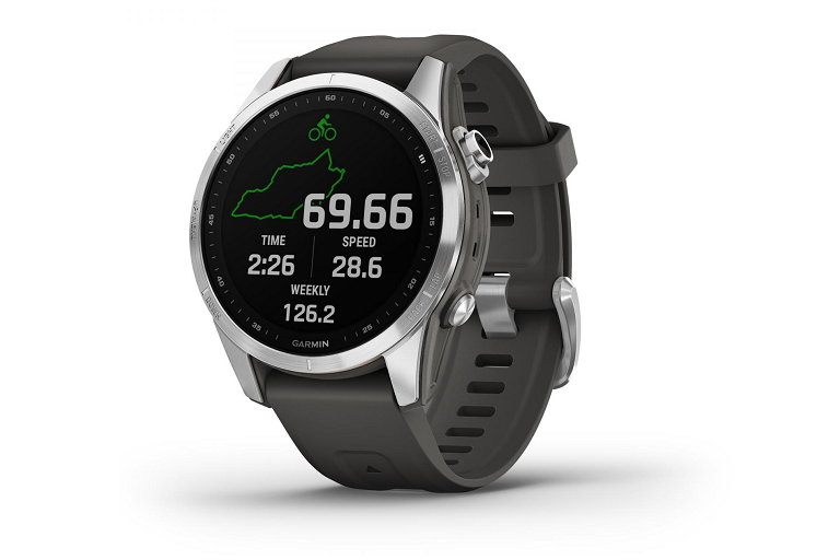 Garmin Fenix 7 Watch Silver with Graphite Band Harvey Norman